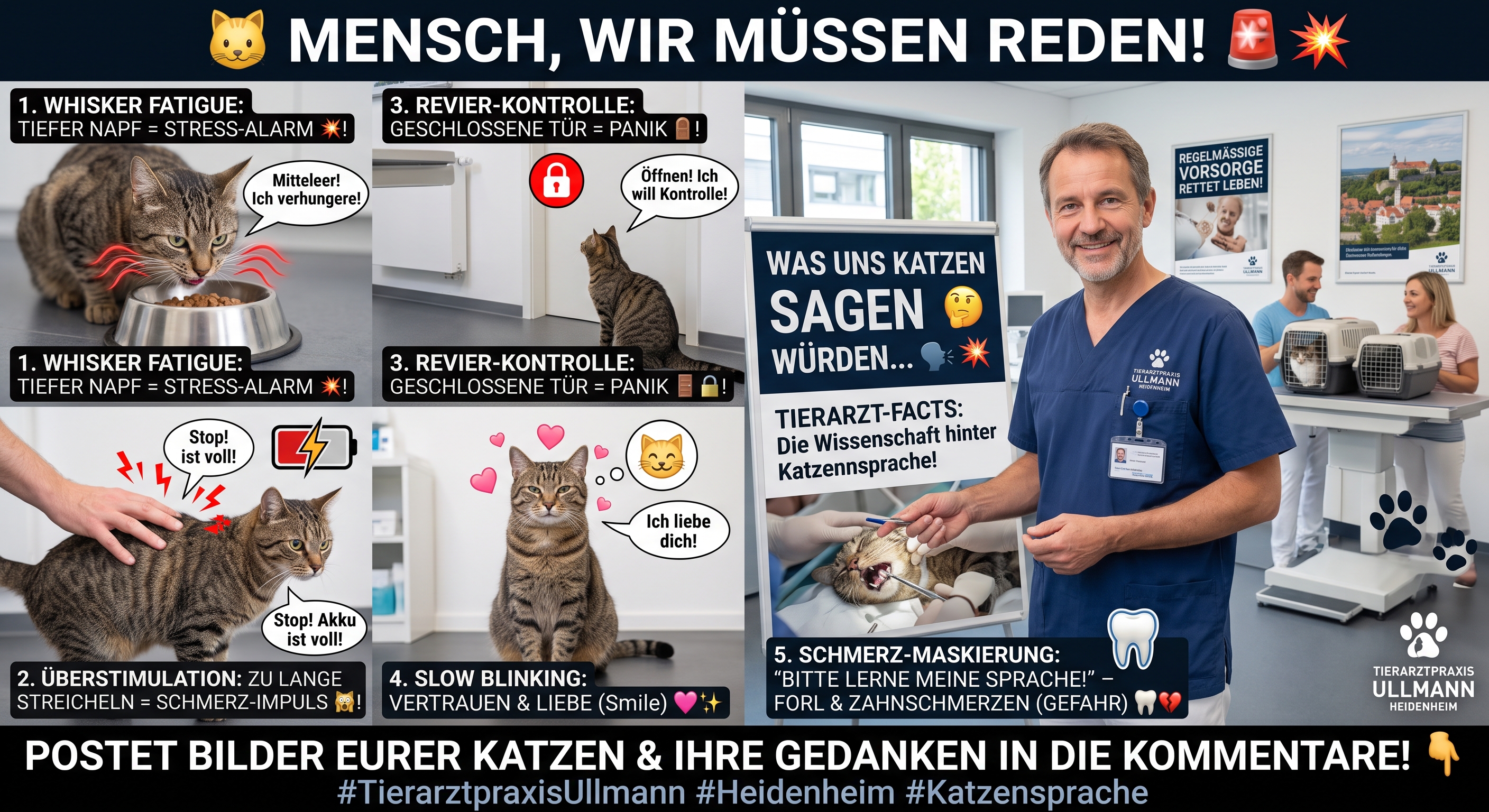 🐱 „MENSCH, WIR MÜSSEN REDEN!“ – WAS UNS KATZEN SAGEN WÜRDEN, WENN SIE SPRECHEN KÖNNTEN (UND WAS DIE WISSENSCHAFT DAZU SAGT!) 🗣️🧠💥