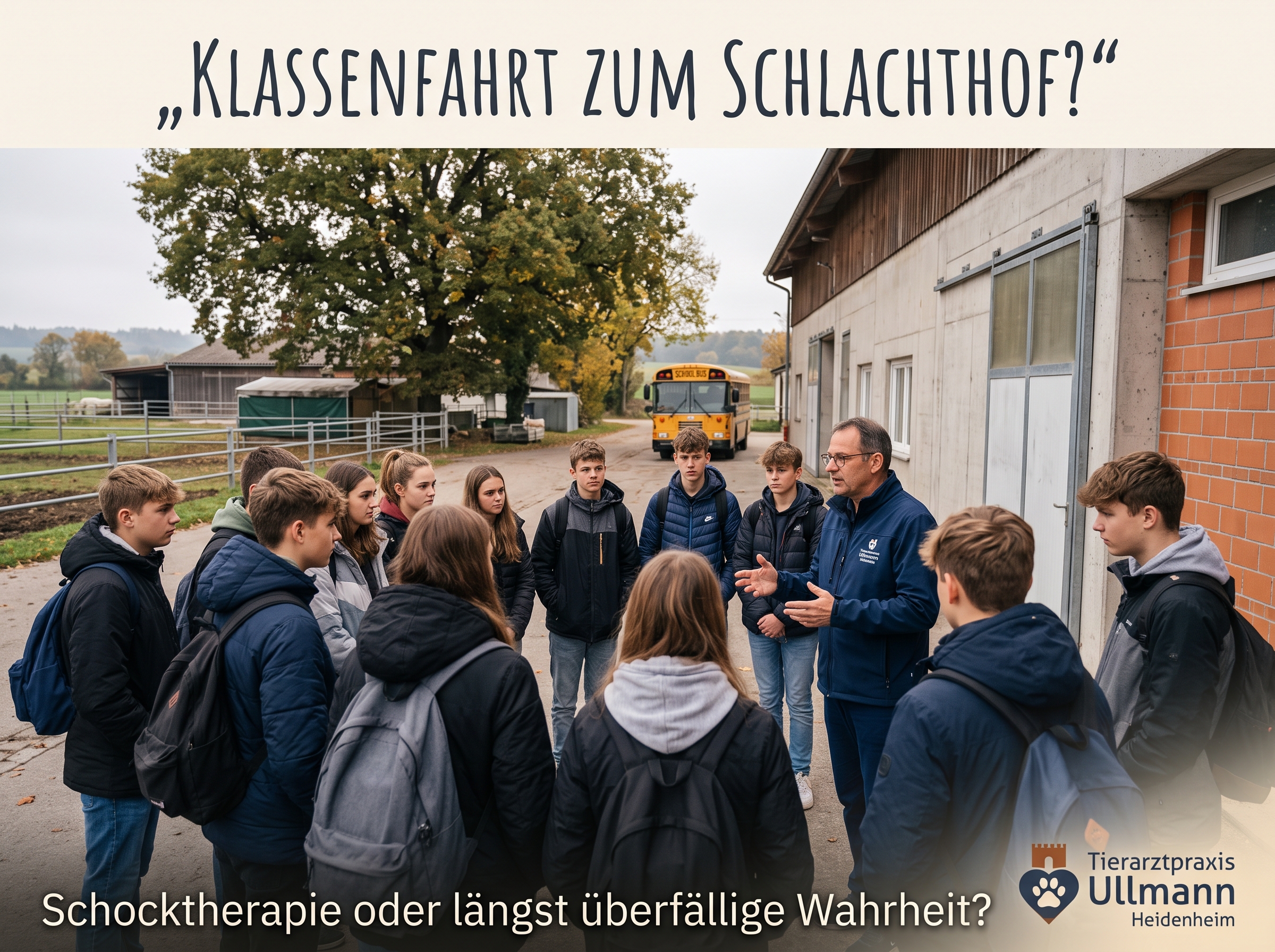 🏥🌾 KLASSENFAHRT ZUM SCHLACHTHOF? EINE SCHOCKTHERAPIE ODER LÄNGST ÜBERFÄLLIGE WAHRHEIT FÜR UNSERE KINDER? 🩸🥦