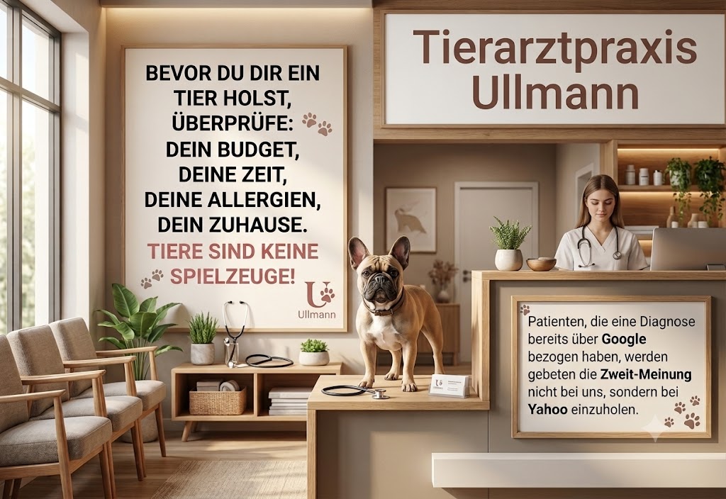 RESPONSIBILITY & REALITY: Ein Blick hinter die Rezeption der Tierarztpraxis Ullmann und die unmissverständliche Kernbotschaft für jeden Tierhalter! 🐾🩺📋